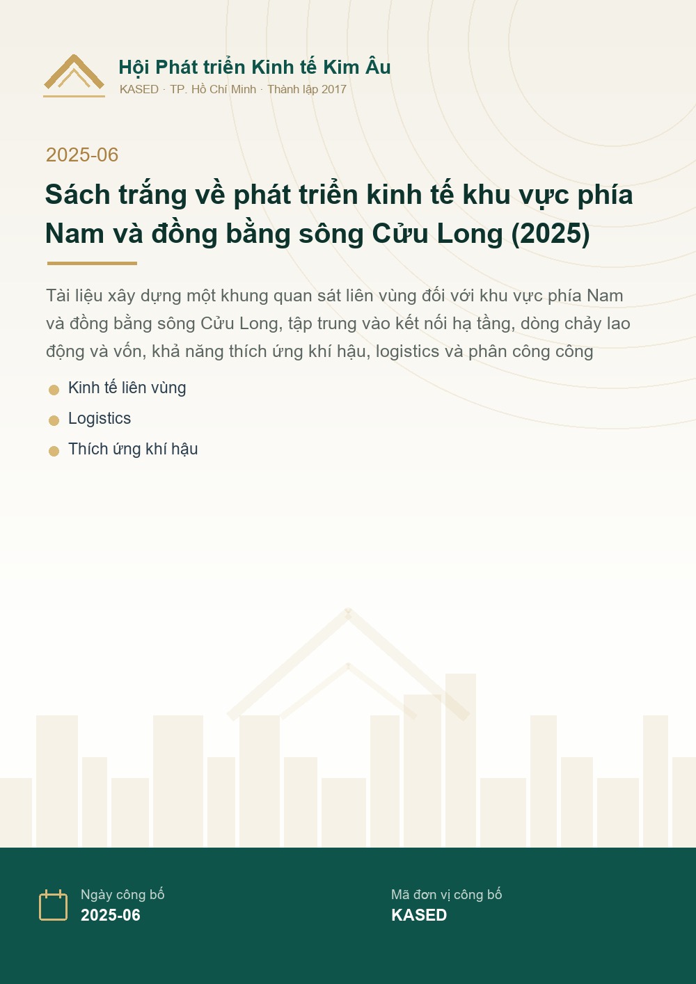 S&aacute;ch trắng về ph&aacute;t triển kinh tế khu vực ph&iacute;a Nam v&agrave; đồng bằng s&ocirc;ng Cửu Long (2025)