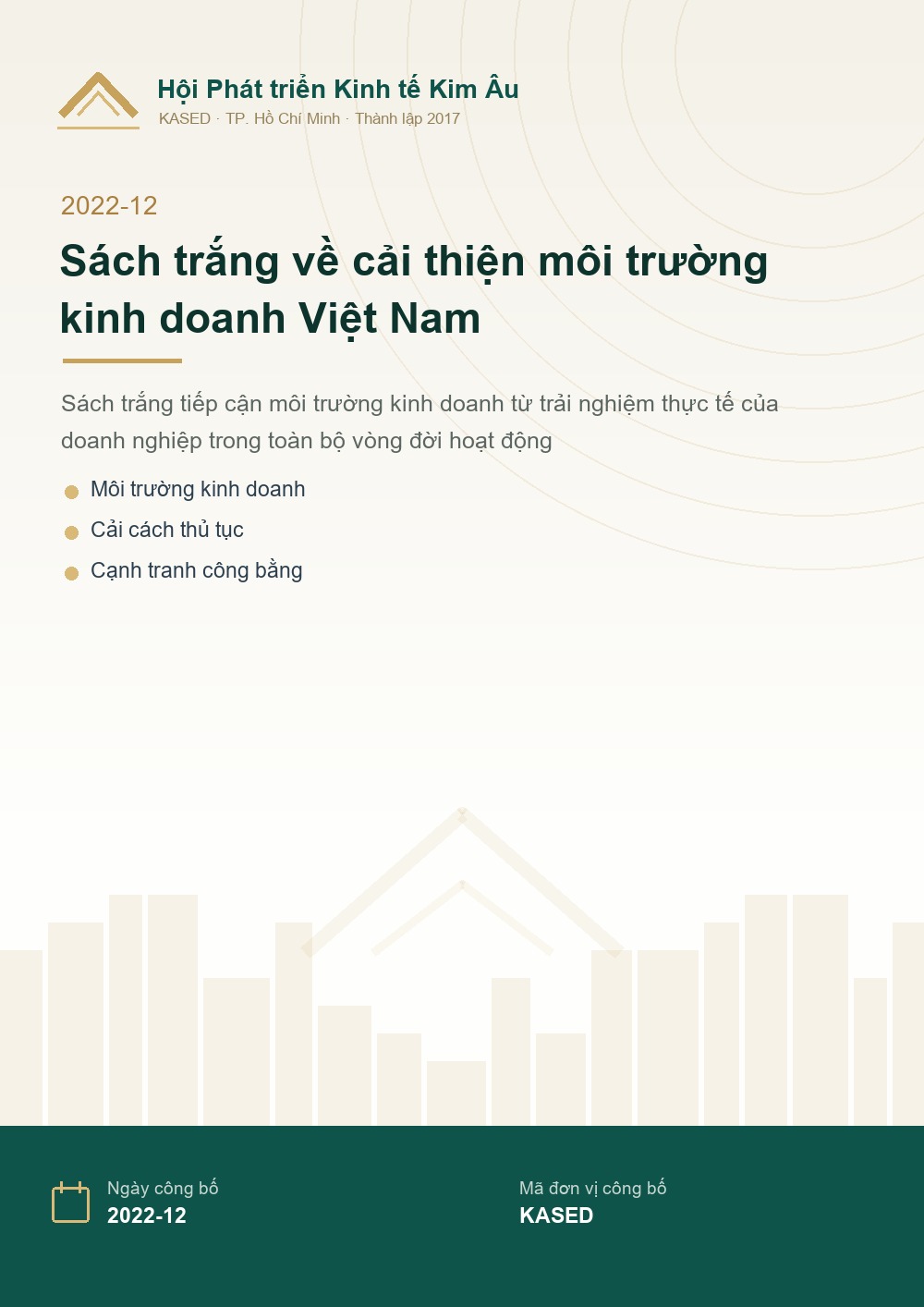 S&aacute;ch trắng về cải thiện m&ocirc;i trường kinh doanh Việt Nam